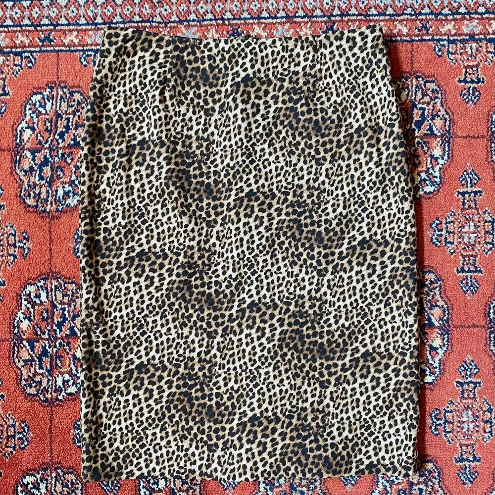 Alfani Size‎ 4 Animal Print Smooth Knit Pencil Skirt IMMACULATE CONDITION!